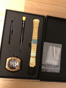 G-SHOCK GA2100 custom full metal bezel band stainless steel Gold gold 