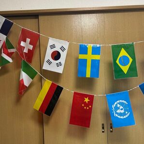 昭和レトロ 国旗ガーランド 旗 運動会 18カ国