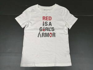 GU ジーユー Daichi Miura 半袖Tシャツ 三浦大地 コラボ レディース　　RED ISA GIRL’S ARMOR 石瀬2899