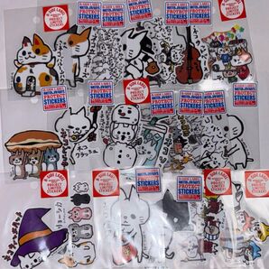 B-SIDE label ステッカー ビーサイドレーベル まとめ売り ネコ 20枚