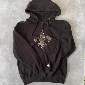 海外古着☆Starter スターターフルール・ド・リス パーカー M ブラック