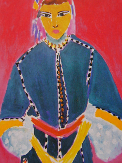 アンリ・マティス、モロッコの女（立てるゾラ）、希少な画集より、状態