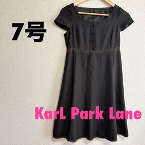 カールパークレーン S ブラウンレースワンピース 秋服 上品 フォーマル