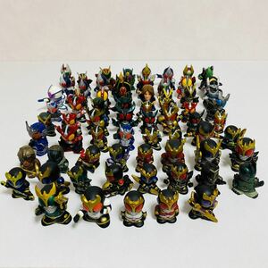 【美品】仮面ライダー 指人形 69個セット クウガ アギト 555 ブレイド etc. ソフビ フィギュア 希少 レア