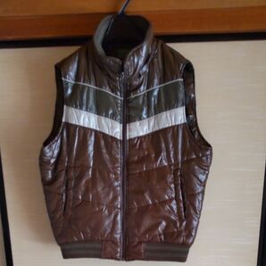 TIME STEP ダウンベスト ブラウン Lサイズ
