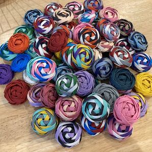 ☆クラフトバンドで作った花結びパーツ20個セット