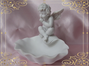 【White Angel】キュートな天使 ホワイト エンジェル:小物トレイ &#10084;&#8226;´　愛くるしいエンゼルコレ／アンティーク・姫系☆彡