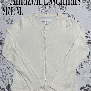 Amazon Essentials レディース カーディガン 長袖 白XL
