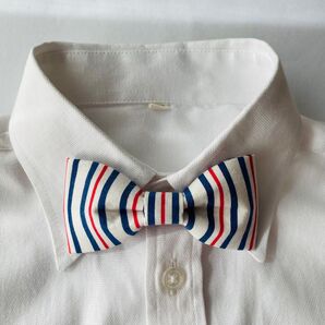 131.キッズ用蝶ネクタイ トリコロールカラー ストライプ
