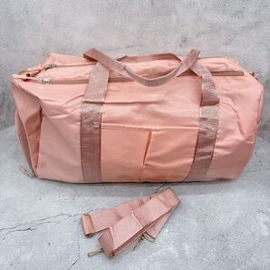 ボストンバッグ ショルダー 旅行 収納 スポーツ 修学旅行 男の子 女の子 ピンク 大容量
