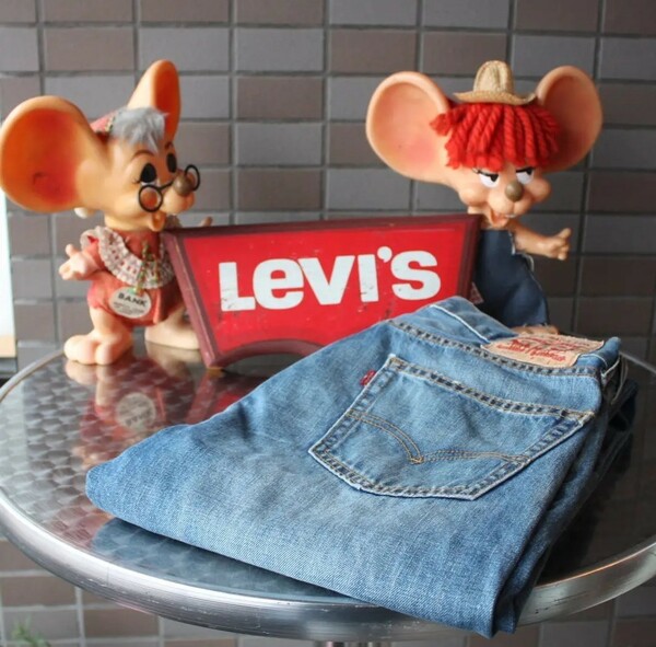 Levis リーバイス 505 W30 ひげ落ち ダメージ加工 クラッシュ