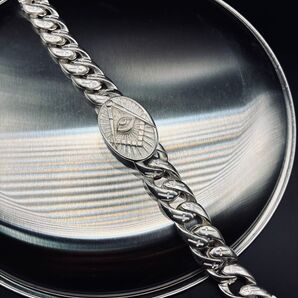 ヴィンテージフリーメイソン彫刻ブレスレット925刻印