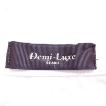 【人気】Demi-Luxe BEAMS/デミルクス ビームス 付け襟 7分袖 ひざ丈 ワンピース グレー/8794_画像6