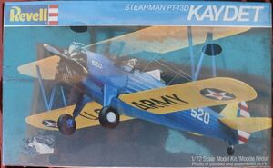 希少 STEARMAN PT-13D KAYDET 1/72 Revell レベル 未組立 プラモデル 20201015 tkhshss h 0919