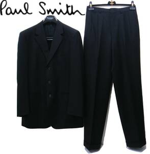 SALE быстрое решение. бесплатная доставка Paul Smith COLLECTION три . однобортный костюм чёрный L мужской шерсть 3. кнопка JK черный 3B Paul Smith коллекция 