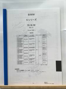 BMW　5シリーズ（F#,X#,K#)H22.3～（F10.4ドアセダン）　パーツガイド’20 　部品価格 料金 見積り