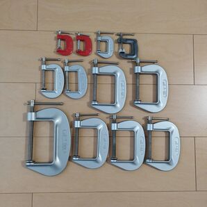 C型クランプ 100mm 75mm 50mm 25mm 12個セット