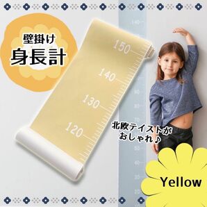 身長計 キッズメジャー 壁掛け タペストリー 出産祝い くすみカラー 北欧
