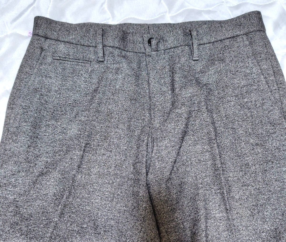 【MONSIEUR NICOLE】P3　 スラックス　ビジネスパンツ　 カジュアル　 グレー　厚手　サイズ44