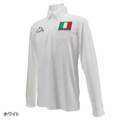 送料無料◆新品◆カッパ Kappa ITALIA 長袖シャツ◆(M)◆KG852LS91S-WT◆Kappa GOLF