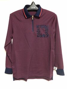 送料無料◆新品◆カッパ Kappa ITALIA ハーフジップ長袖シャツ◆(M)◆KC952LS22-RD◆「Kappa G」コレクション◆Kappa GOLF