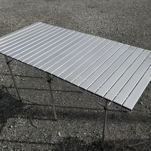 折りたたみ 軽量 アルミロールテーブル 142X70cm