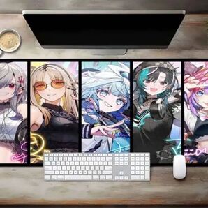 ホロライブ FLOW GLOW(フロウ グロウ) デスクマット マウスパッド