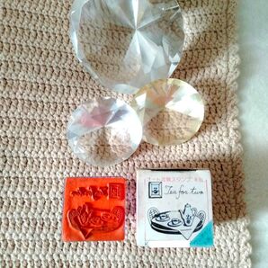 ラバー スタンプ ハンコ Tea for two 未使用