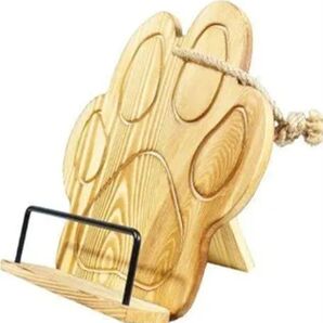 猫足型 かわいい メニュー 雑誌 小物 スタンド 木製 A32