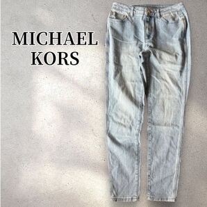 マイケルコース MICHAEL KORS デニム ジーンズ ライトブルー レディース ジーパン パンツ デニムパンツ