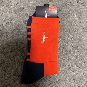 IN THE PAINT インザペイント ソックス 靴下 メンズ バスケットボール 28-31センチ オレンジ×ネイビー