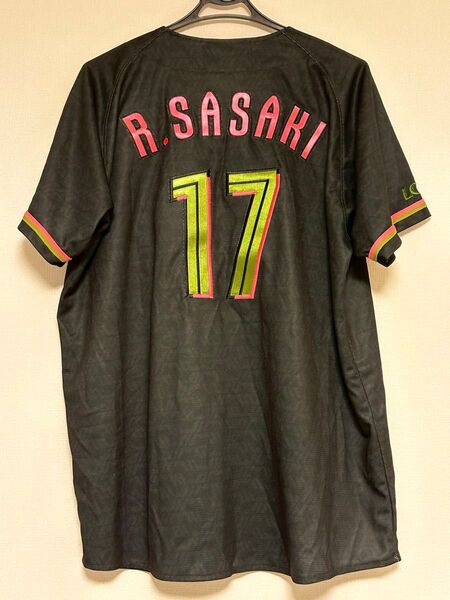 佐々木朗希投手 ブラックサマーユニフォーム2024 千葉ロッテマリーンズ