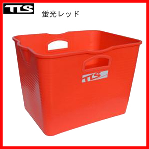 ツールス トゥールス (TOOLS) サーフ ウォーターボックスフレキシブルバケツ 四角形 スケルトン SURFIN SURF WATER BOX SQUARE 蛍光レッド