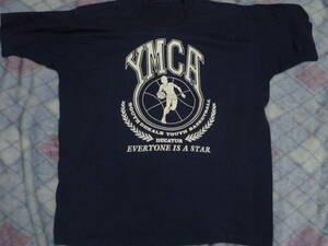 ＹＭＣＡ☆バスケットボールのプリント入りＴシャツ　紺