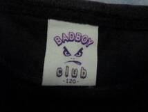 BADBOY（バッドボーイ）☆プリント入り長袖シャツ　１２０　黒　_画像4