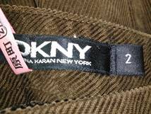 【美品】DKNY　ダナキャラン　ニューヨーク　コーデュロイ　フレアースカート_画像3