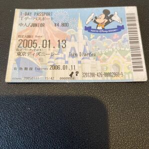東京ディズニーシー 1デーパスポート 2005年1月13日 ミッキー 使用済み