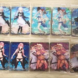 FGO ウエハース カード 水着 マリー ラムダリリス BB 鈴鹿御前 アルトリアオルタ ノクナレア