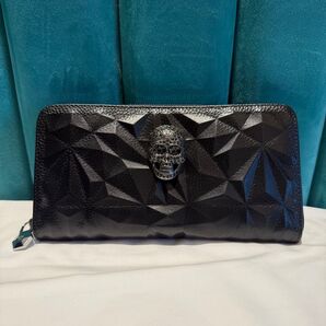 ◆限界底値◆PHILIPP PLEIN◆長財布◆未使用◆牛本革◆フィリッププレイン◆スカル◆