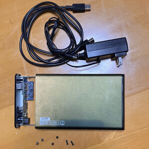 外付けドライブケース 3.5in ハードディスク用 USB2 本体 電源 ケーブル 自己組立