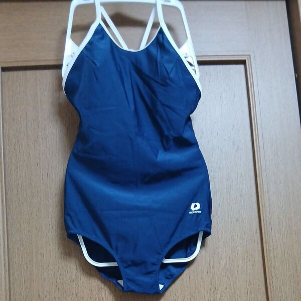 ASICS競泳タイプスクール水着 LL 未使用 白パイピング