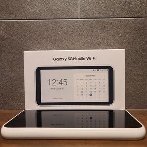 galaxy 5g mobile wi-fi scr01 wimax モバイルルーター ホワイト au サムスン