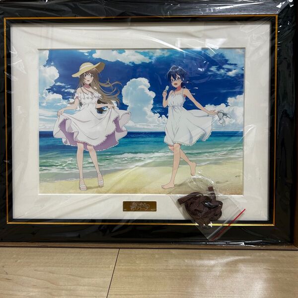 白い砂のアクアトープ キャラアートグラフ 浜辺Ver P.A.WORKS 額装複製原画 未使用
