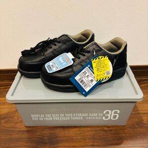 日進ゴム hyper V 安全靴 23.5 黒 新品・未使用品 レディース 耐油 衝撃吸収 ブラック