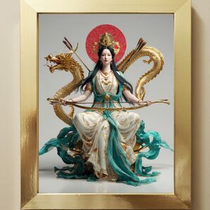 293【弁財天・弓☆風景画】縁財と調和の守護