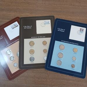 フランクリンミント 世界の国々のコインセット Sets of All Nations 3シート レソト王国・フィンランド・香港