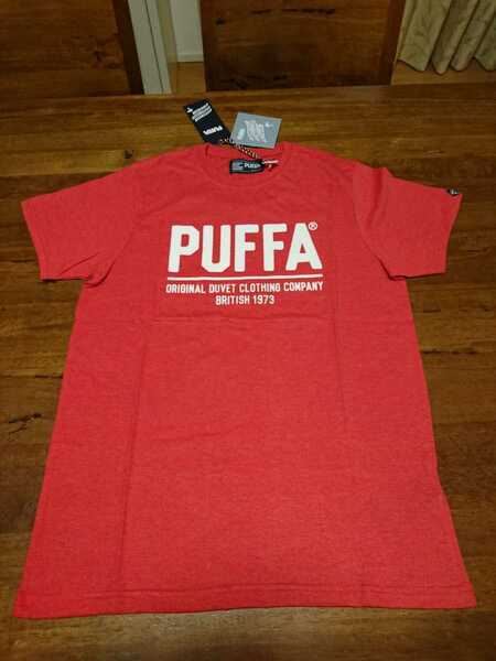 新品 UK PUFFA Tシャツ パッファ イギリス王室 赤 ロンドン レッド 半袖