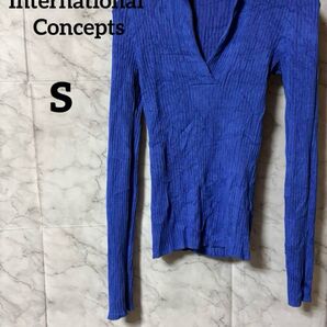 INC International Concepts 青 長袖セーター S