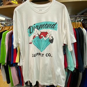送料無料【XL】Diamond Supply Co. 正規品 ダイヤモンドサプライ HIPHOP Tシャツ ティーシャツ ストリート ピスタグ付き LADY