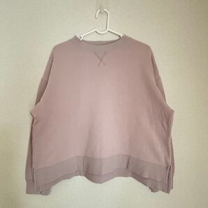 《匿名配送》【CLOSSHI】【Mサイズ】スウェット トレーナー くすみピンク